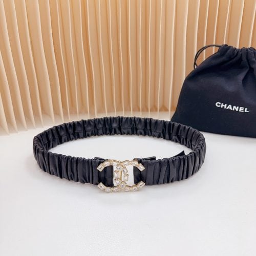 CC leather belt
