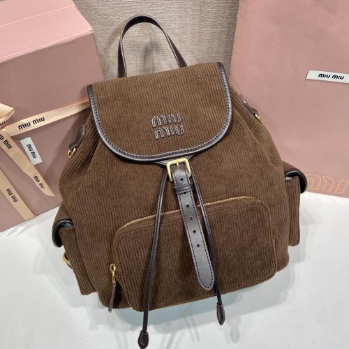 Corduroy Multi Pocket Backpack