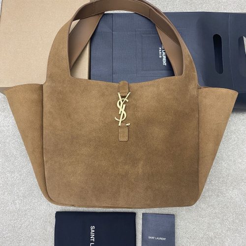 large soft deerskin horizontal tote bag
