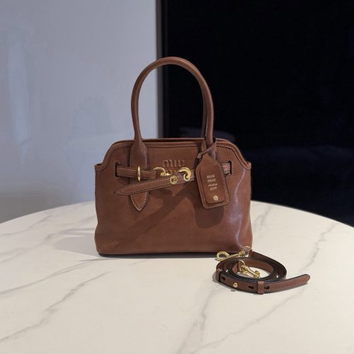 Leather Top Handle Shoulder Bag